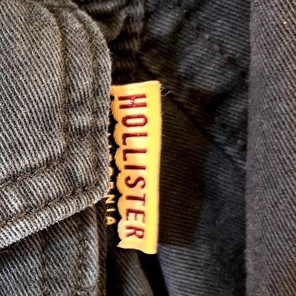 Hollister Vintage Men's XL Dark Blue Military Field Y2K Jacket 100% Cotton - Picture 9 of 16